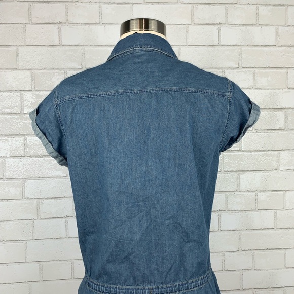 PAIGE Mila Denim Shirtdress Small B2830 - Picture 8 of 8